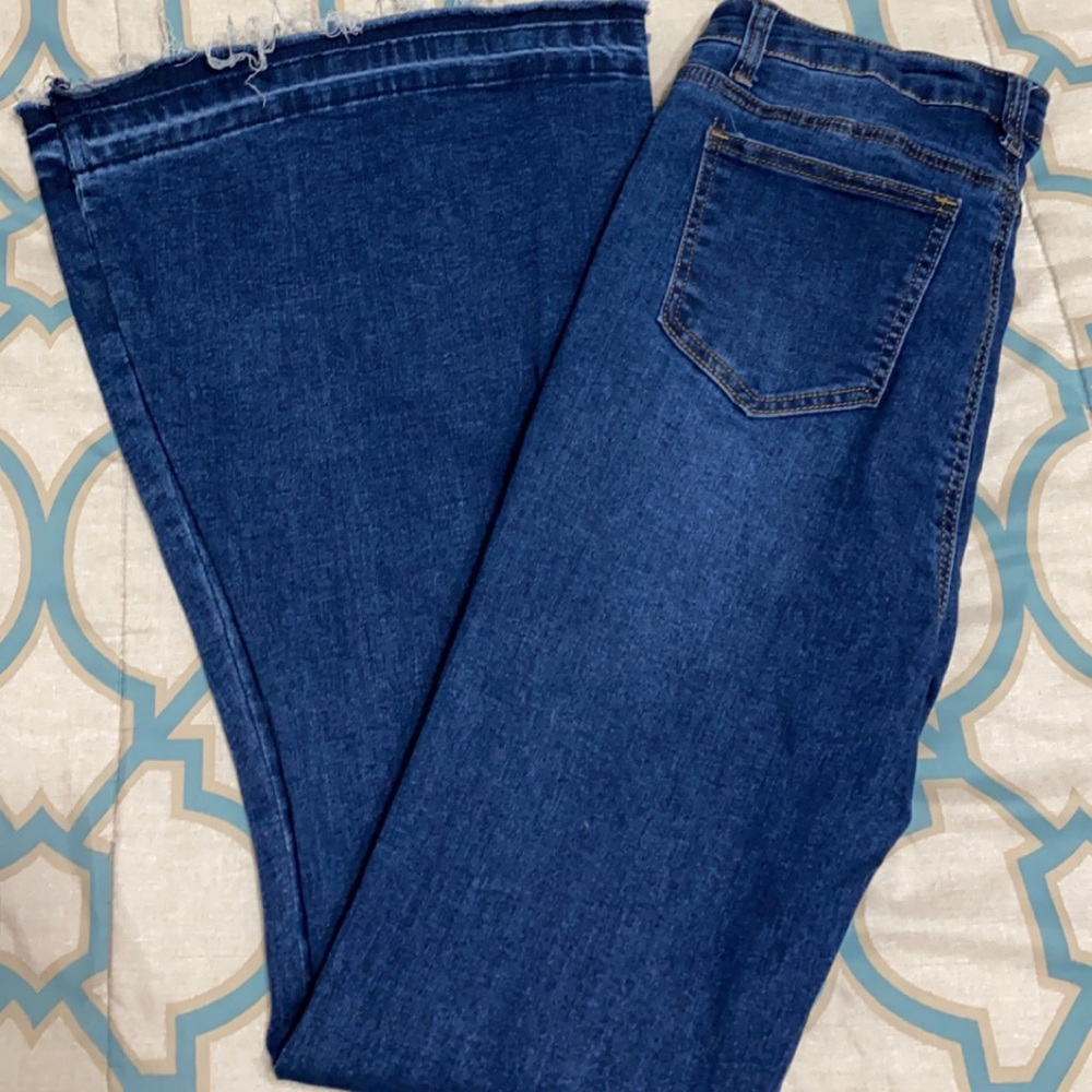Flare high rise jeans